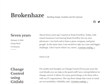 Tablet Screenshot of brokenhaze.com
